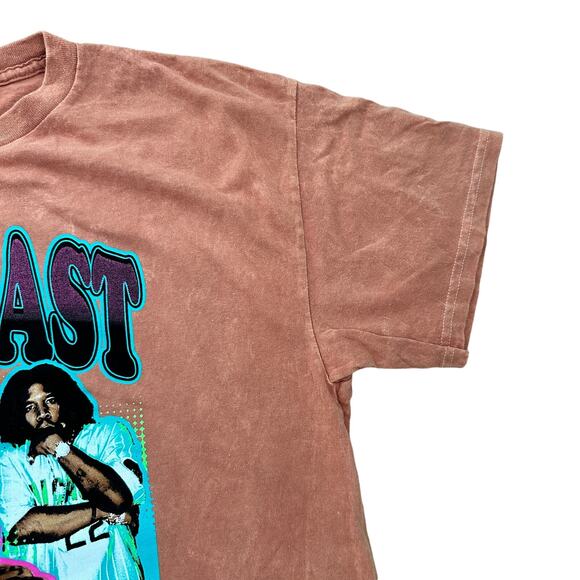 Outkast Graphic Print 90s Y2K Band Short Sleeve T-Shirt Orange Size Large - Picture 4 of 8